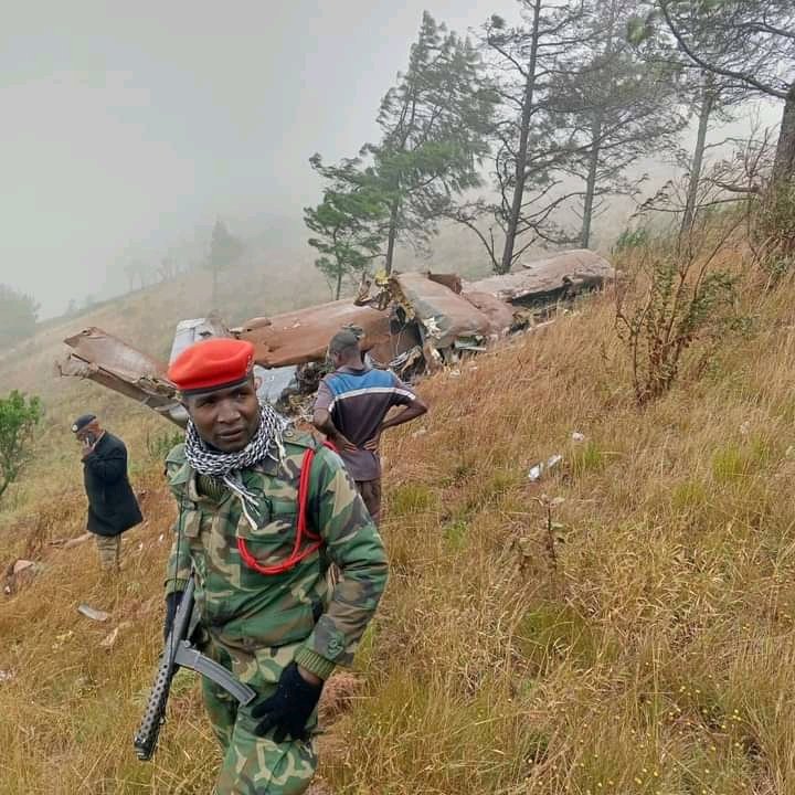 Wreckage Of Military Aircraft 