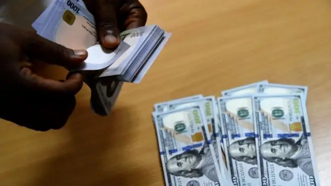 Naira To The US Dollar Exchange