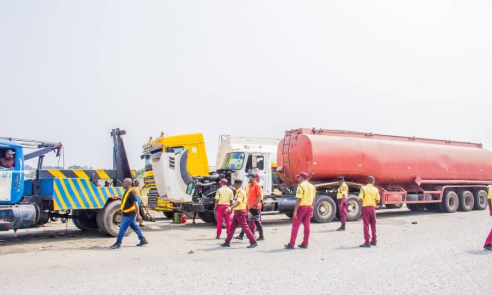 illegally parked tankers